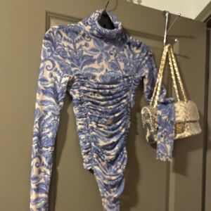 Free People Intimately scrunched mesh blue